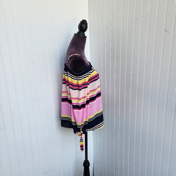 INC International Concepts Cold Shoulder Long Sleeve Top Women's Pink Purple S - Picture 5 of 13